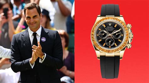 rolex daytona orange roger federer|Roger Federer new show.